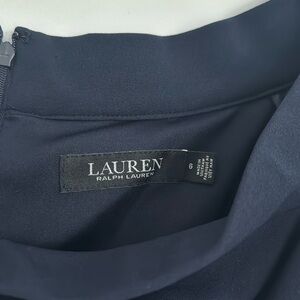 Ralph Lauren navy dress. Size 6, worn once.